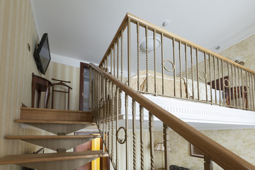 stairs in duplex bedroom apartment