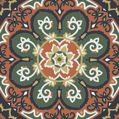 Ornamental seamless ethnicity pattern