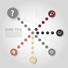 Vector infographics elements - points, graphic for business desi