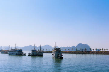 Halong bay boats