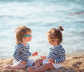 Children on the beach