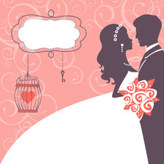 Elegant wedding couple