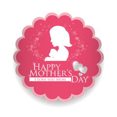 Mothers day card design.