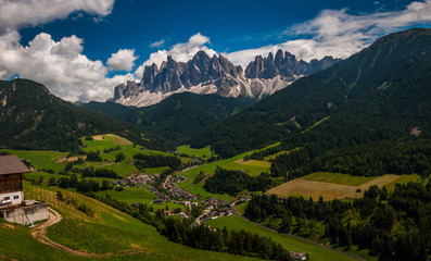 Fototapeta na wymiar Postcard from Dolomites