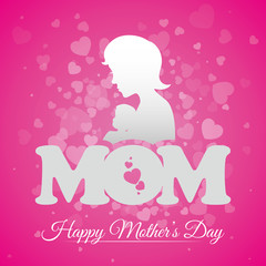 Mothers day card design.