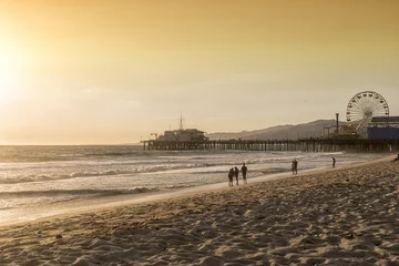 Zelfklevend Fotobehang santa monica beach, Los Angeles, California © senai aksoy