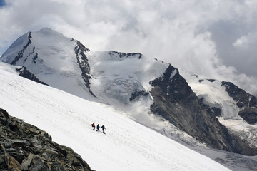 Descent from Western Breithorn