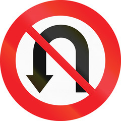 Austrian regulatory sign 3c - no U-turn