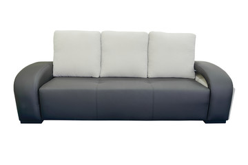 leather sofa isolated on a white background