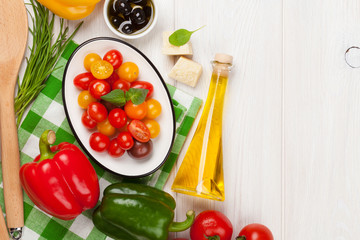 Italian food cooking ingredients