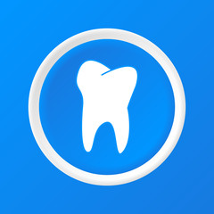Tooth 3D Paper Icon