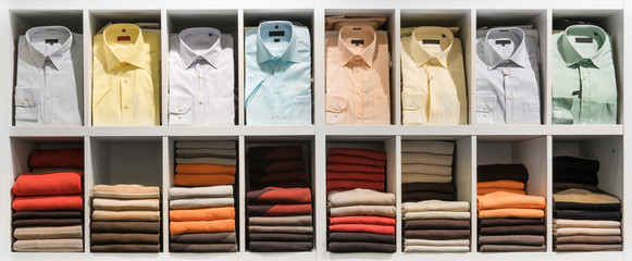 Clothes in the shop