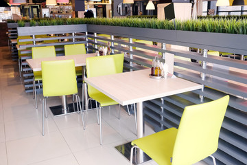 Modern cafe interior