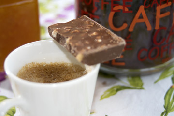 Italian espresso and chocolate