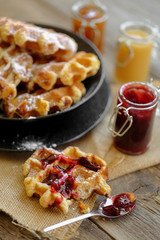 gaufres de liège et confitures 4