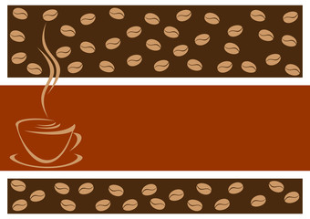 Background with coffee.
