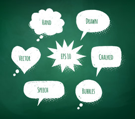 Chalked bubble-talks.