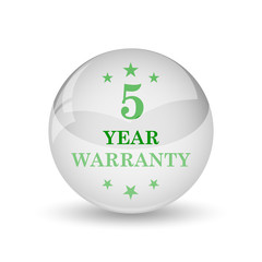 5 year warranty icon