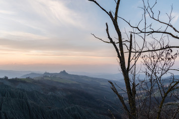 Crepuscolo in collina