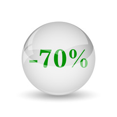 70 percent discount icon
