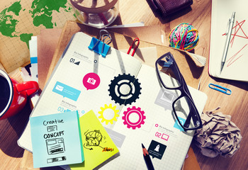 Team Teamwork Cog Functionality Technology Business Concept