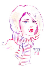 Beautiful young girl.