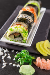 Japanese seafood sushi set