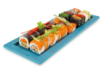Japanese seafood sushi set