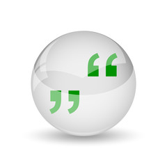 Obraz premium Quotation marks icon