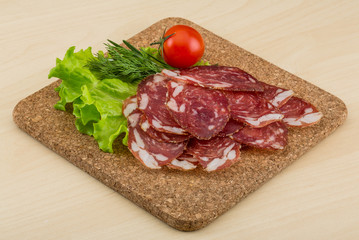 Sliced salami