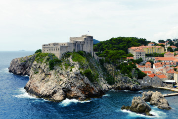 Fototapeta na wymiar Medieval fortresses in Dubrovnik, Croatia