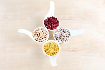 different sorts of legumes