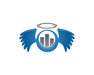 angel investment logo icon template