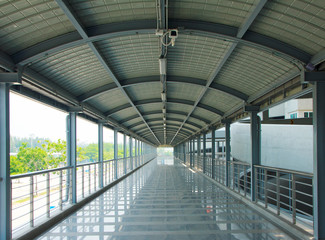 Fototapeta premium Airport corridor- Stock Image