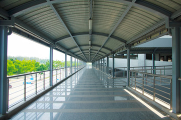 Airport corridor- Stock Image