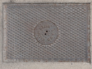 水道メーターの蓋