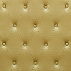 Luxurious golden leather  seat upholstery