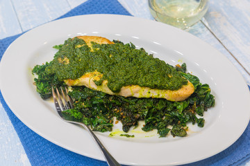 Island Fish With Pesto