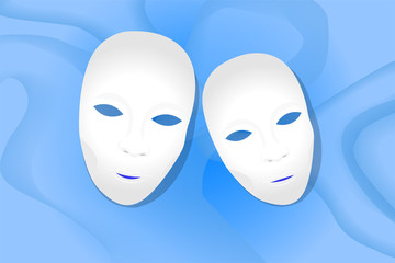 Theater masks background