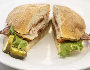 Ciabatta bread BLT Sandwich