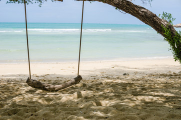 swing on beach