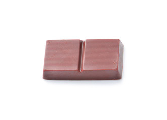 milk chocolate bar isolated on white background