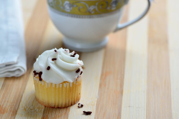 Homemade Gourmet Chocolate and Vanilla Cupcakes