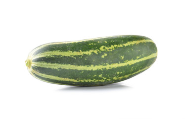 Fresh cucumber isolated on white background