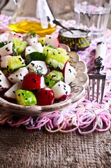 Salad of radish and cucumber