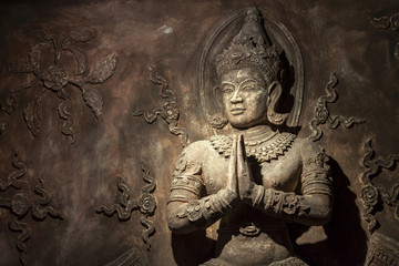 Thai style wall sculpture