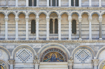 Fototapeta na wymiar Baptistery of St. John in Piazza dei Miracoli,Pisa,Italy