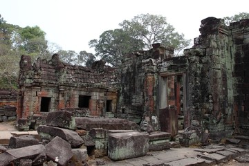 Fototapeta na wymiar Preah Khan Temple in Angkor, Siem Reap, Cambodia