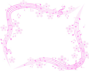 桜と譜面