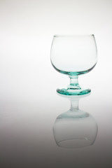 Empty wine glass